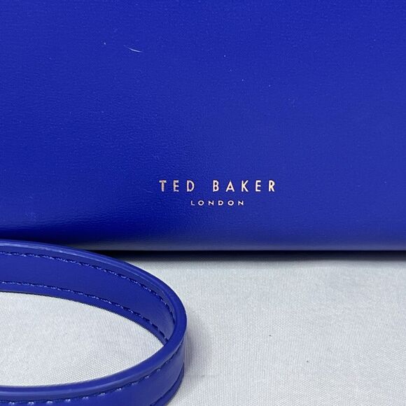 Ted Baker London Blue With Poppies Lady Bag Satchel - Picture 5 of 11